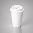 Пластиковый стакан Take away с двойными стенками и крышкой с силиконовым клапаном, 350 мл, белый