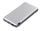 Внешний аккумулятор «Forge» v.2, металл, 10000mah, серебристый