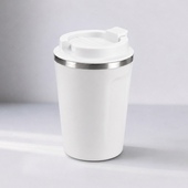 Термокружка CAFe COMPACT, 380 мл, белый